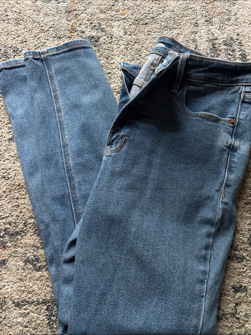 Old Navy Women's Straight-Leg Blue Denim Jeans